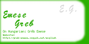 emese greb business card